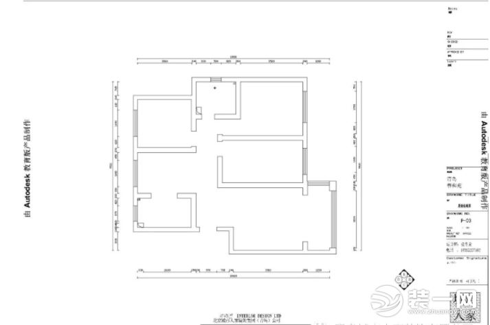 青岛装饰公司城市人家装饰案例100平米房屋装修效果图