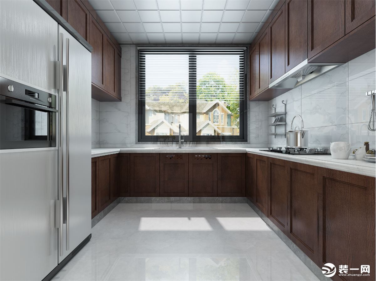 475平米中式别墅厨房装修效果图
