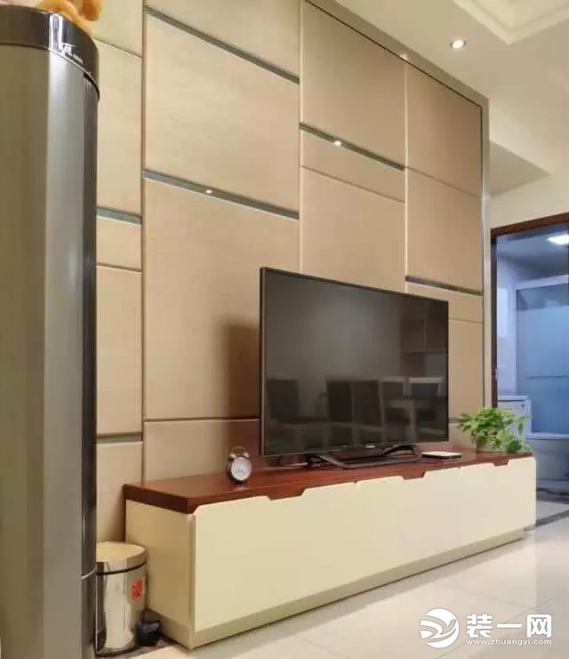 110平北欧风格新房客厅电视墙装修毕业照
