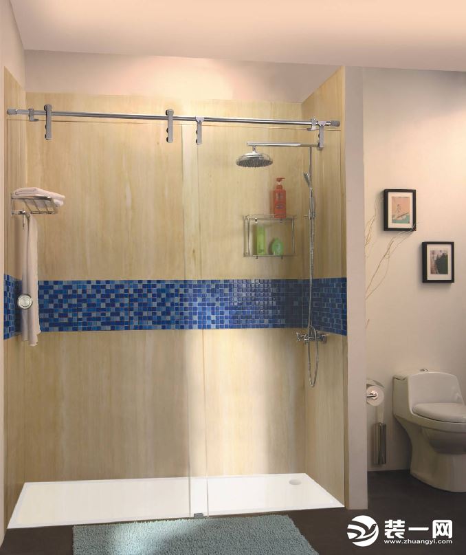 2019最流行卫生间淋浴室玻璃隔断安装效果图片