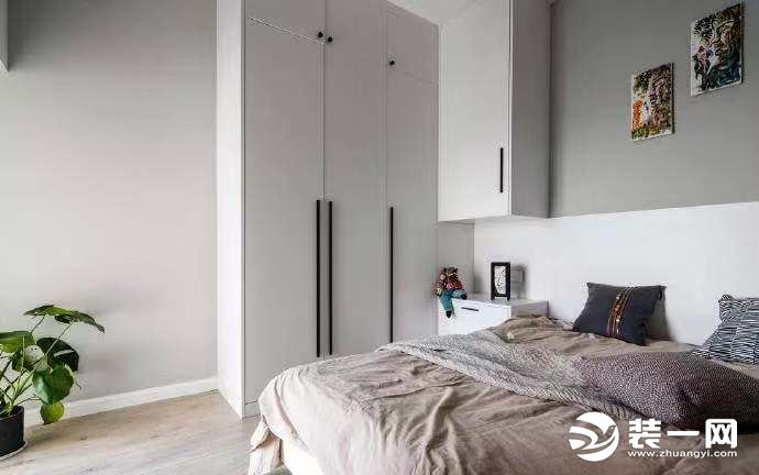 75平米北欧混搭风格两居室卧室装修效果图