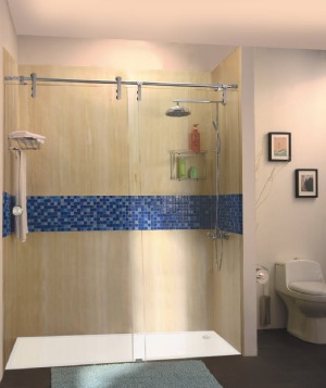 2019最流行卫生间淋浴室玻璃隔断安装效果图片