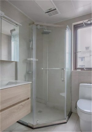 北欧风格89平米三居室卫生间装修效果图
