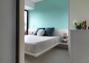 40平小户型现代卧室装修效果图