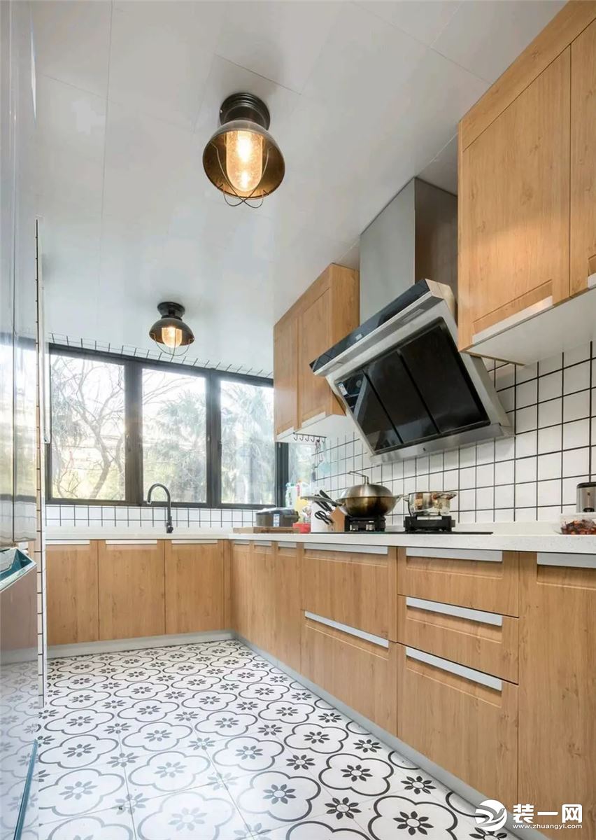 120平米两室两厅简约北欧风格厨房装修效果图