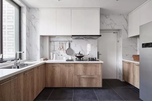136平米四居室现代北欧风格厨房装修效果图