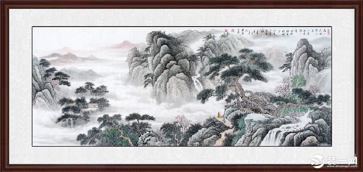 中式书房挂画的选择|诗情画意的山水画
