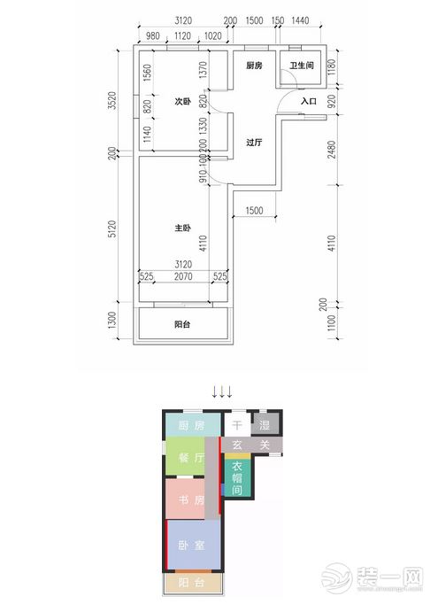 39平米小户型衣帽间设计图