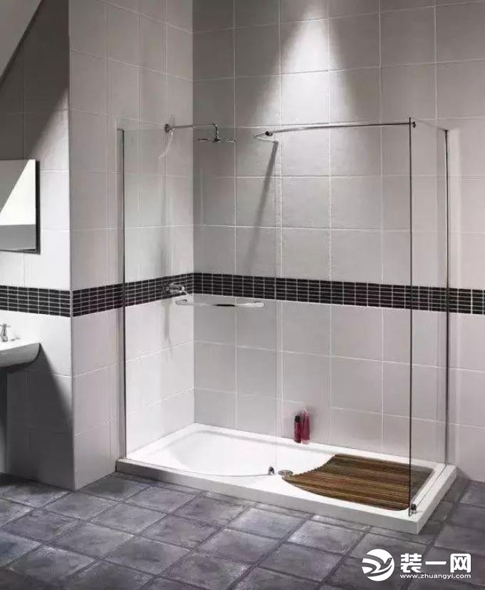 方形淋浴房款式卫生间淋浴房玻璃隔断造型装修图片
