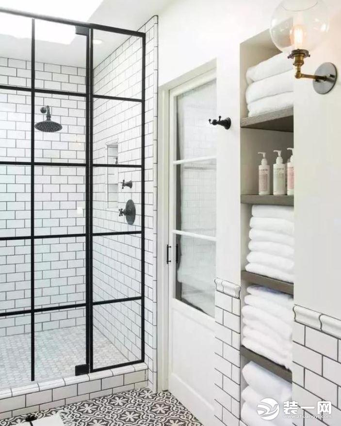 淋浴房款式1|一字型淋浴房玻璃隔断
