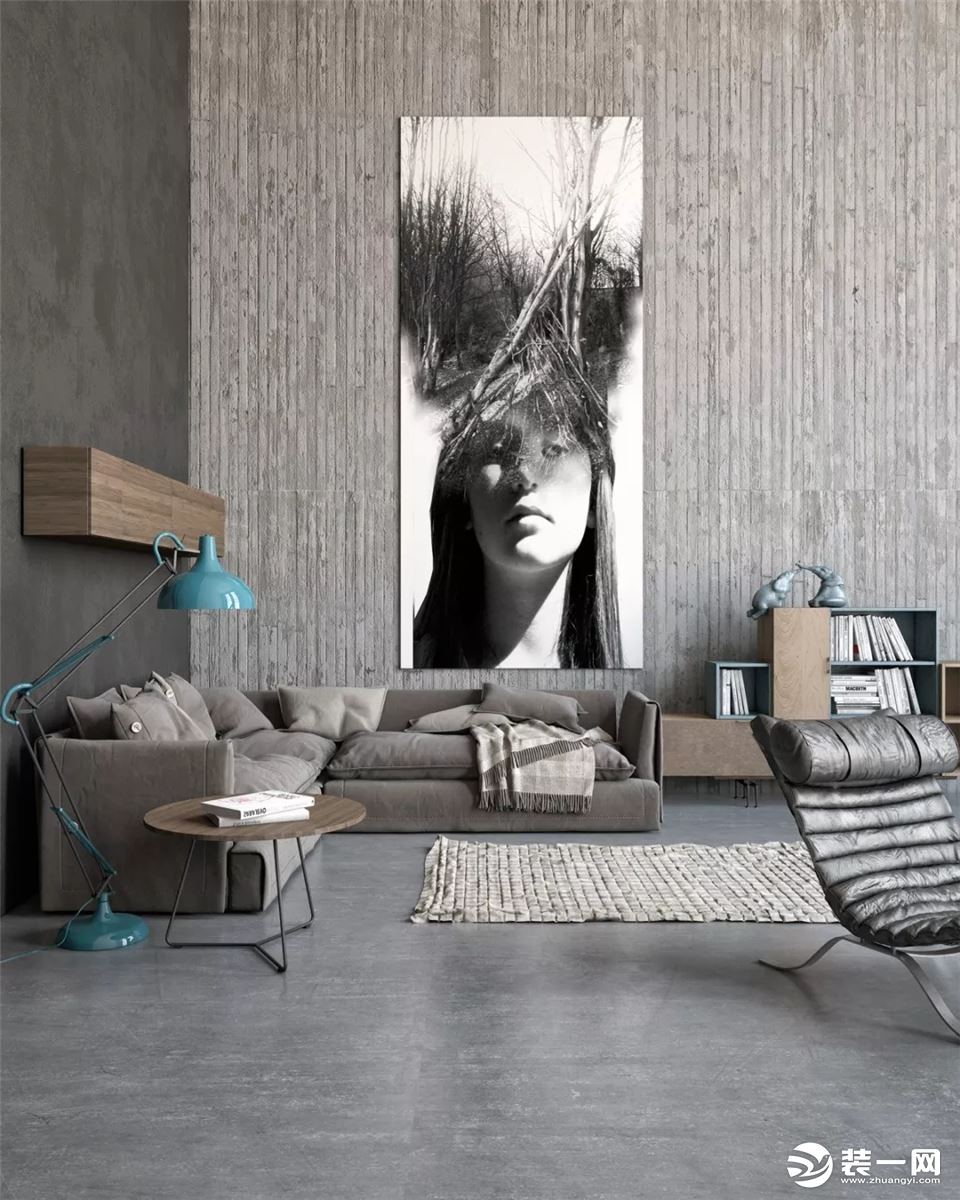 现代风格灰色系客厅沙发款式
