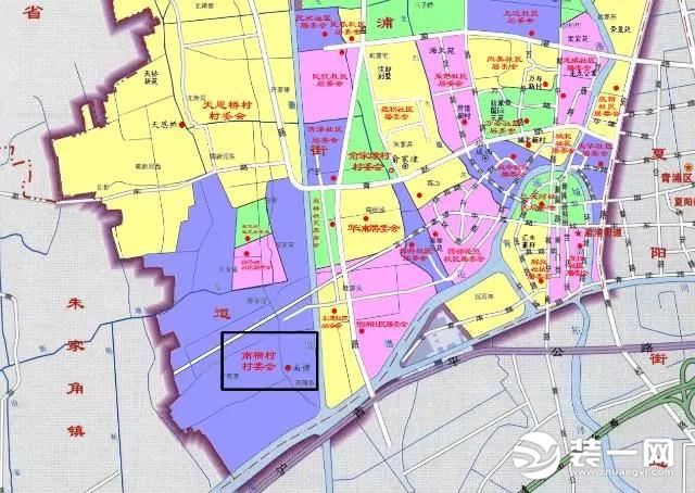 上海青浦城区地图