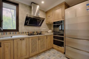 180平米美式风格四居室厨房装修效果图