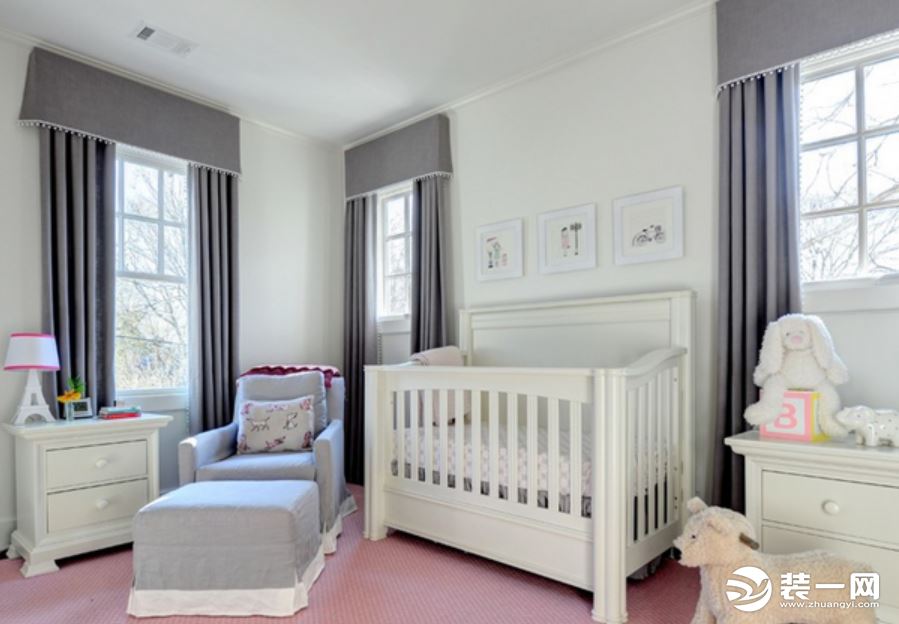 温馨风格儿童房装修设计展示 | 婴儿房装修图片