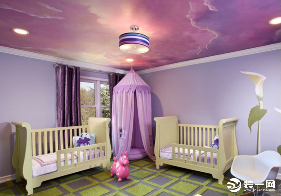 粉色系风格儿童房装修设计展示 | 婴儿房装修图片