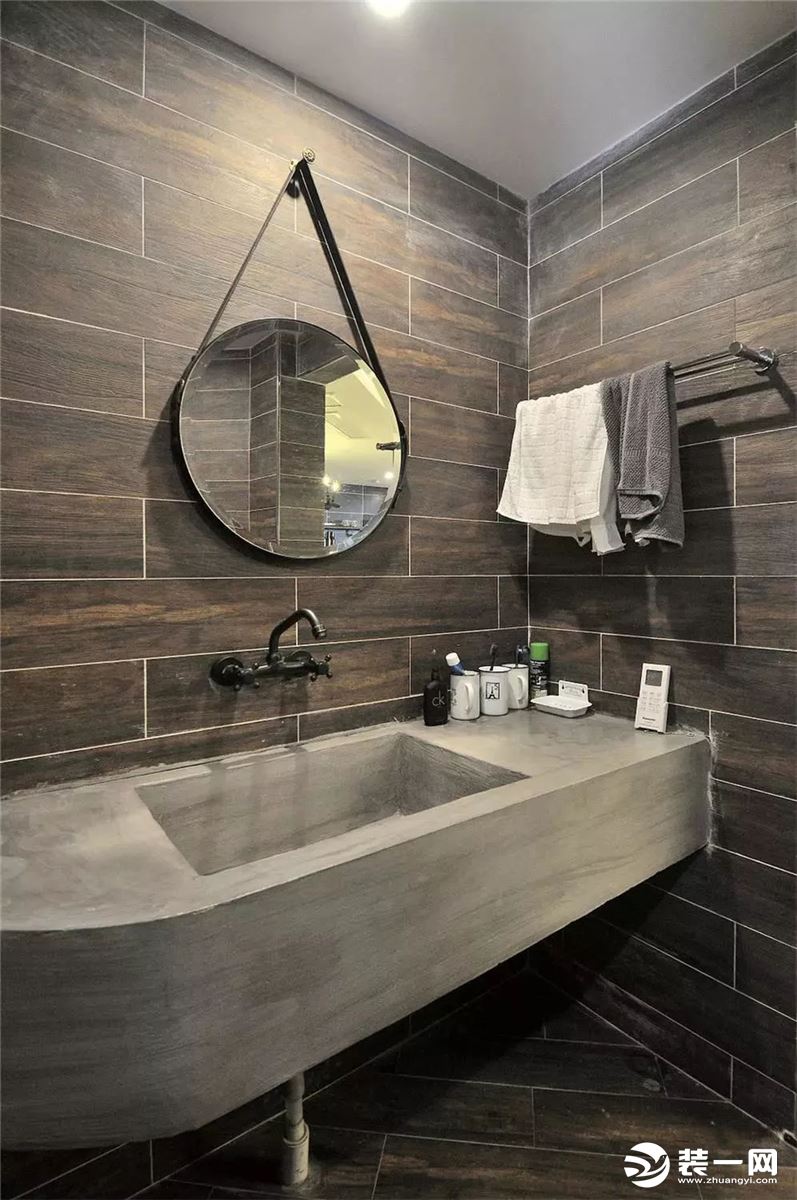 80平米两居室混搭风格浴室卫生间装修效果图