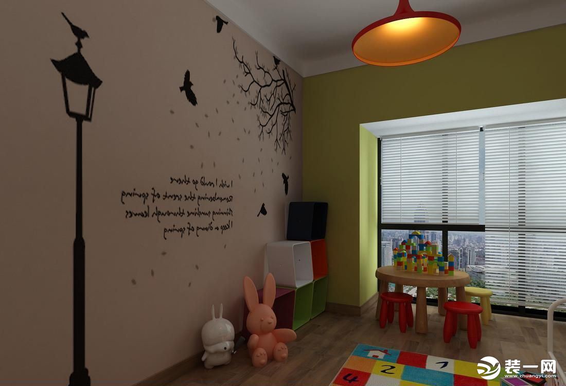 儿童房手绘墙独特设计