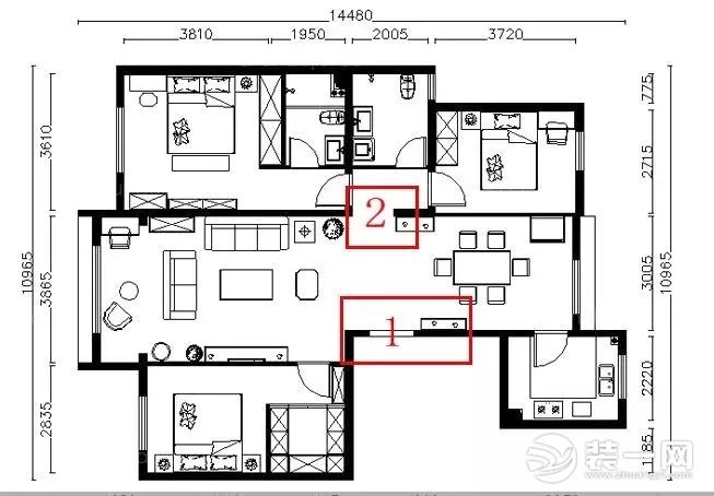 大门正对走廊户型图