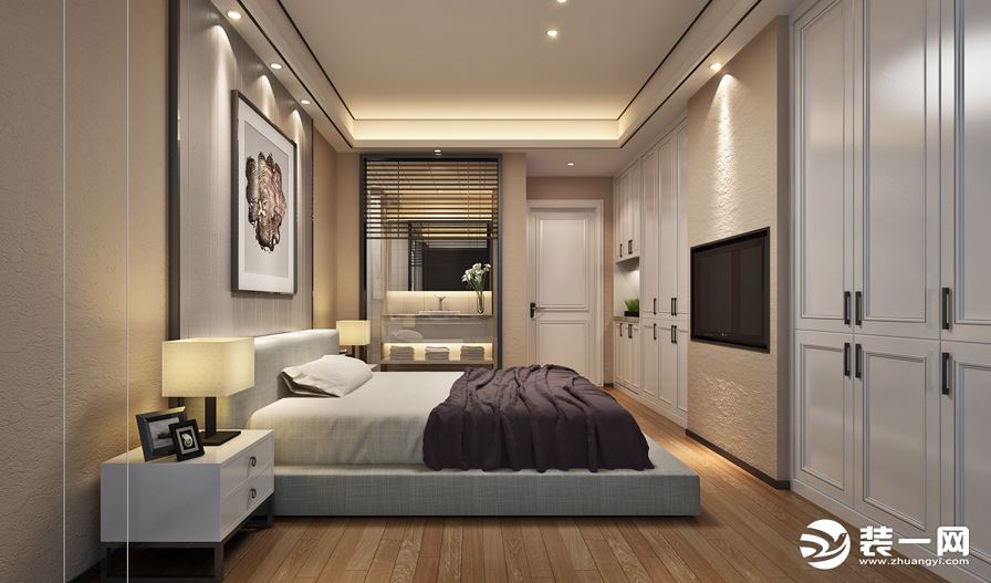 140平米现代风格卧室装修效果图