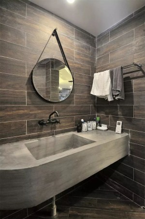 80平米两居室混搭风格浴室卫生间装修效果图