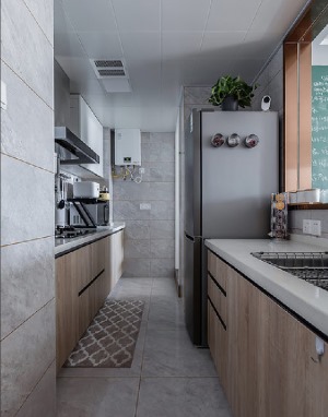 小户型北欧风格两居室装修效果图片—厨房