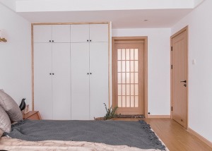 日式宜家风格大户型装修效果图片—200平米卧室
