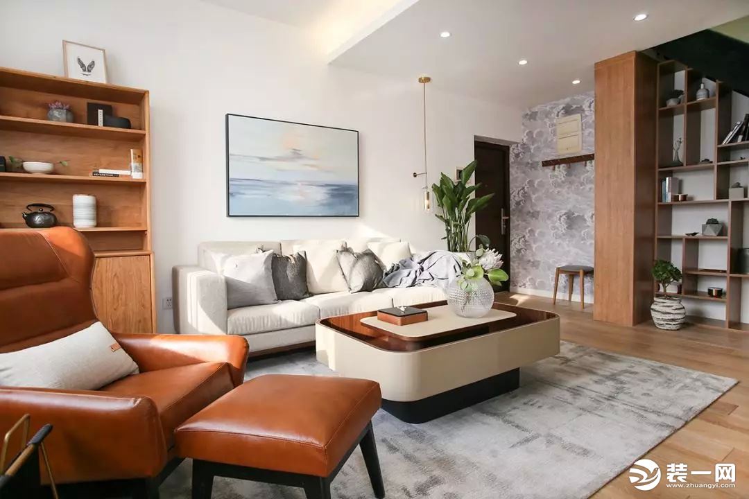 160平复式欧式风格设计普通家庭客厅装修效果图