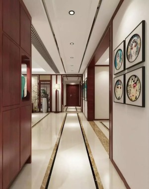 新中式走廊装修效果图