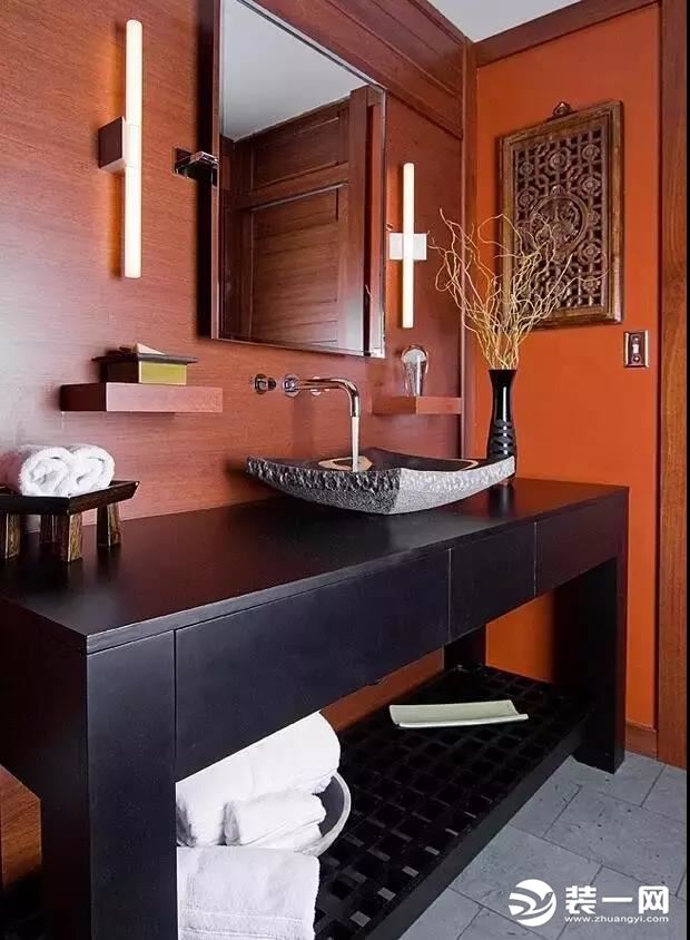 新中式风格卫生间淋浴房效果图
