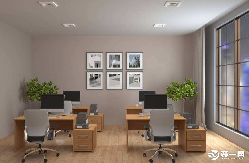 小型办公室装修设计展示办公室装修实景图
