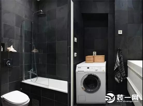 卫生间设计方案卫生间设计图片\黑色简约装修