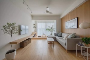 85平米三居室日式风格装修效果图