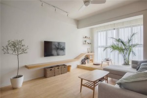 85平米三居室日式风格装修效果图