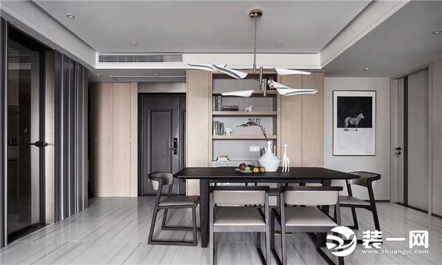 唐山渤海豪庭115平米三居室简约风格装修案例效果