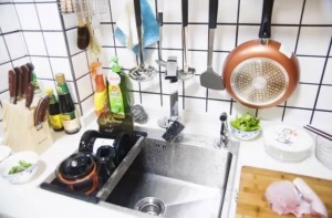 25平米迷你小戶型裝修設計—廚房廚臺布置