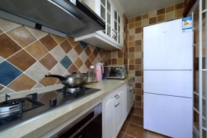 80平米两室两厅美式风格厨房装修效果图