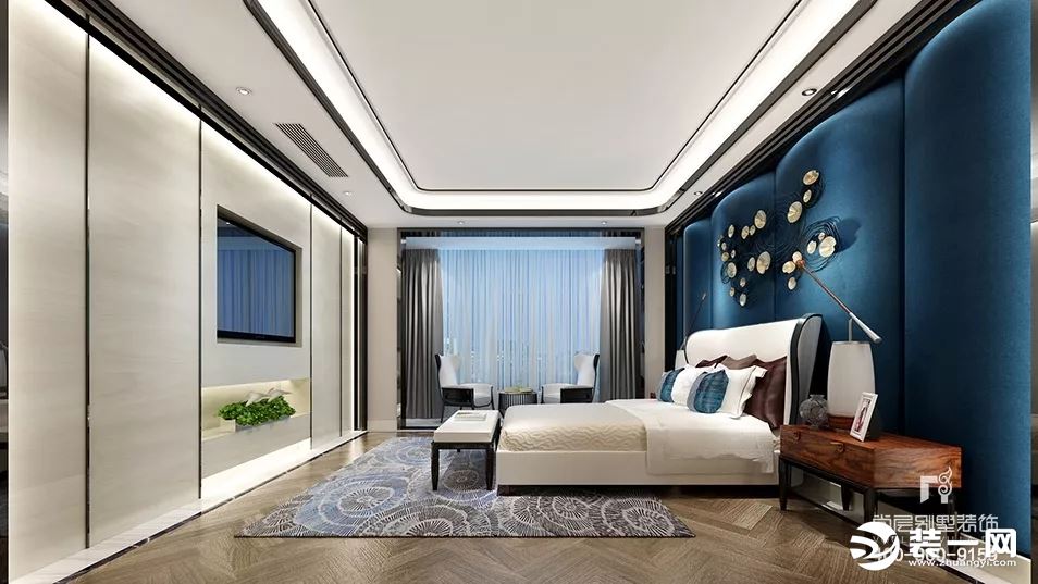 400平米简约欧式风格别墅卧室装修效果图