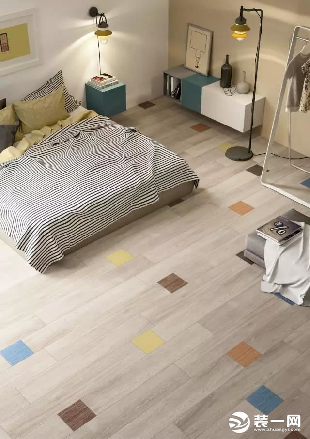 卧室木纹砖装修效果图