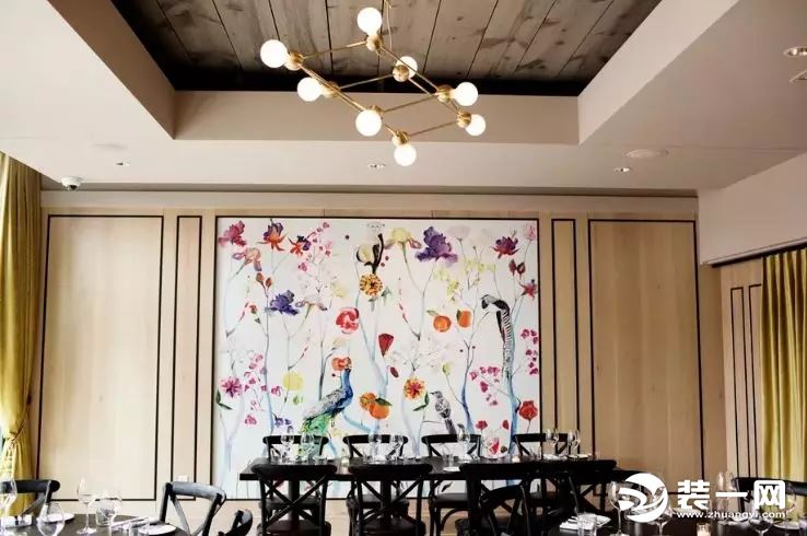 餐厅植物壁纸设计图