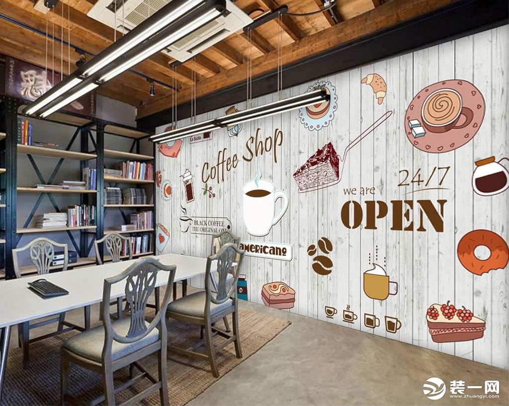 咖啡店设计|空间|家装设计|百艺空间设计 - 原创作品 - 站酷 (ZCOOL)