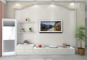 客厅电视背景墙造型效果图