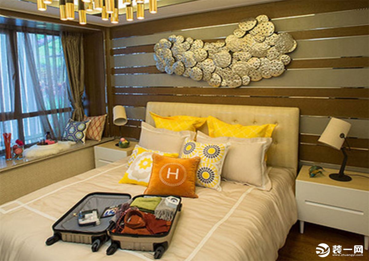 上海红蚂蚁装饰公司100平米旧房装修翻新案例—日式卧室装修图片