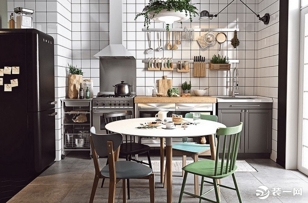 工业北欧风格40平米小户型装修图片—厨房