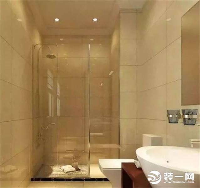 新中式风格四居室卫生间装修效果图