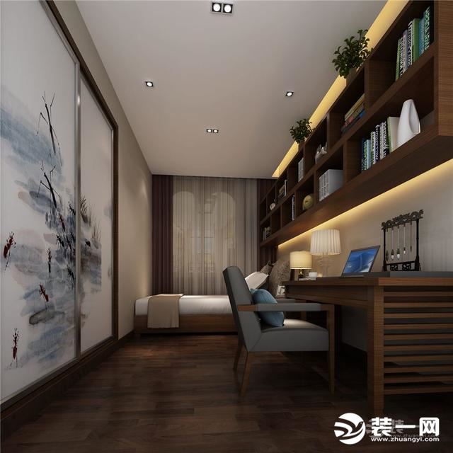 新中式风格别墅卧室装修图