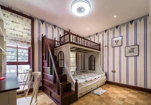 美式混搭风格150平米loft装修效果图片—儿童房