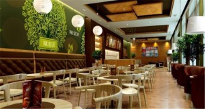 原木风格咖啡厅装修效果图