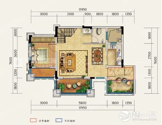 重庆装饰公司170平方房屋设计图