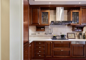大戶型美式風格140平米裝修設計實景圖片—廚房