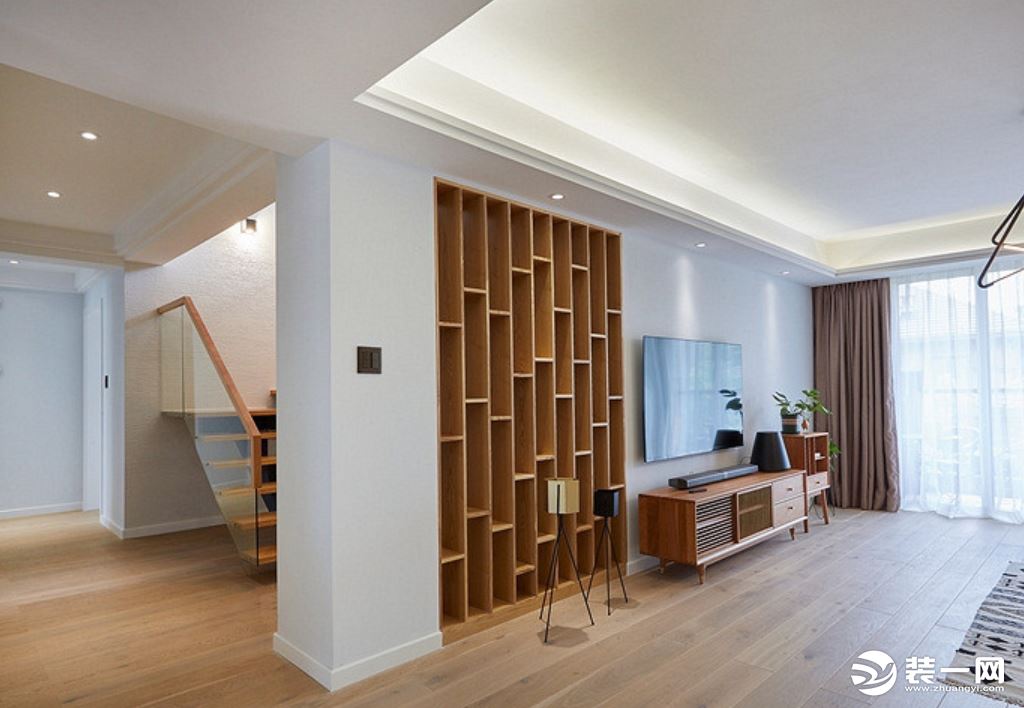 复式公寓—北欧风格130平米复式公寓客厅装修效果图